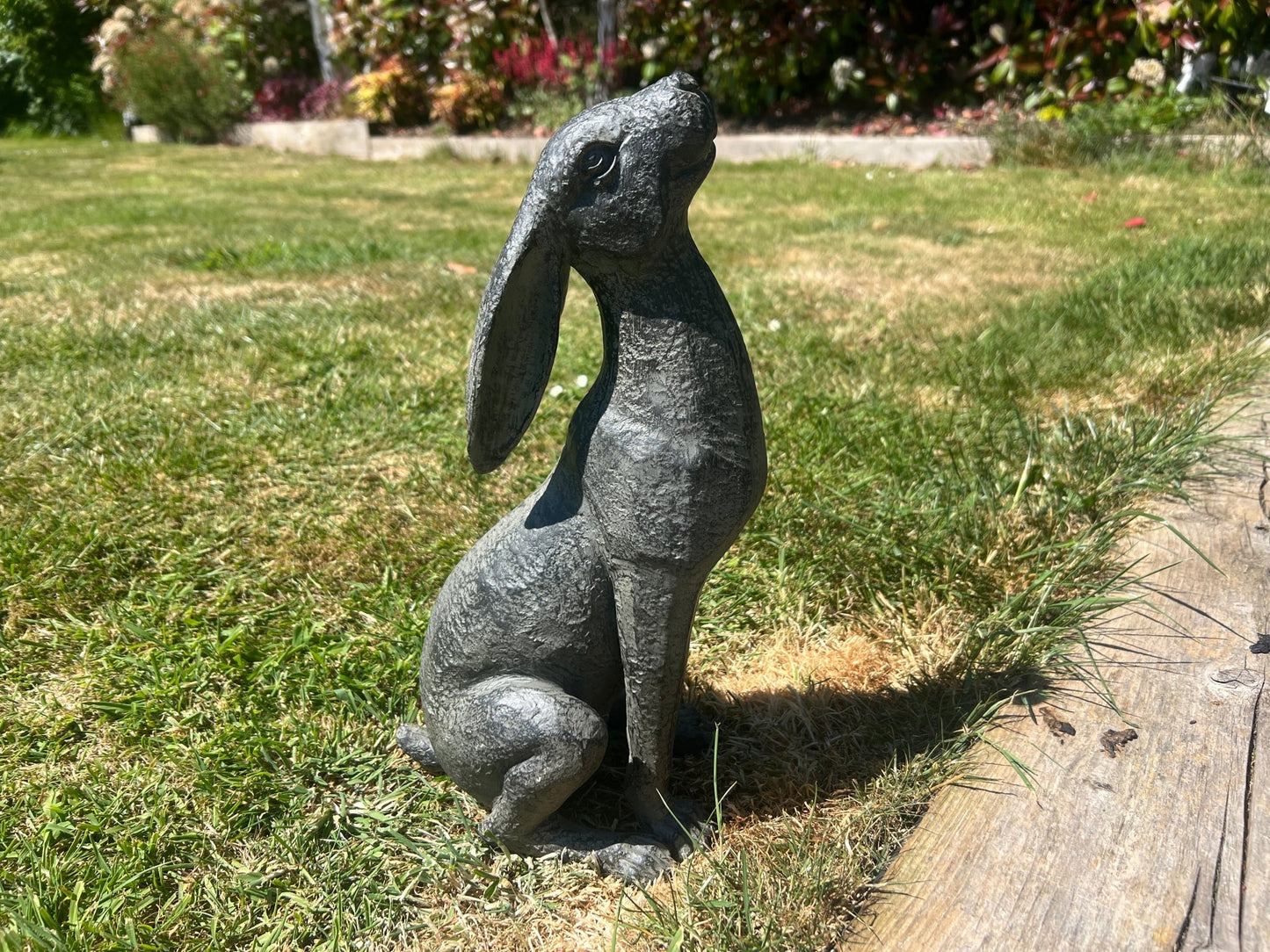 Large Moon - Gazing Graphite Hares Set - Backyard Bliss