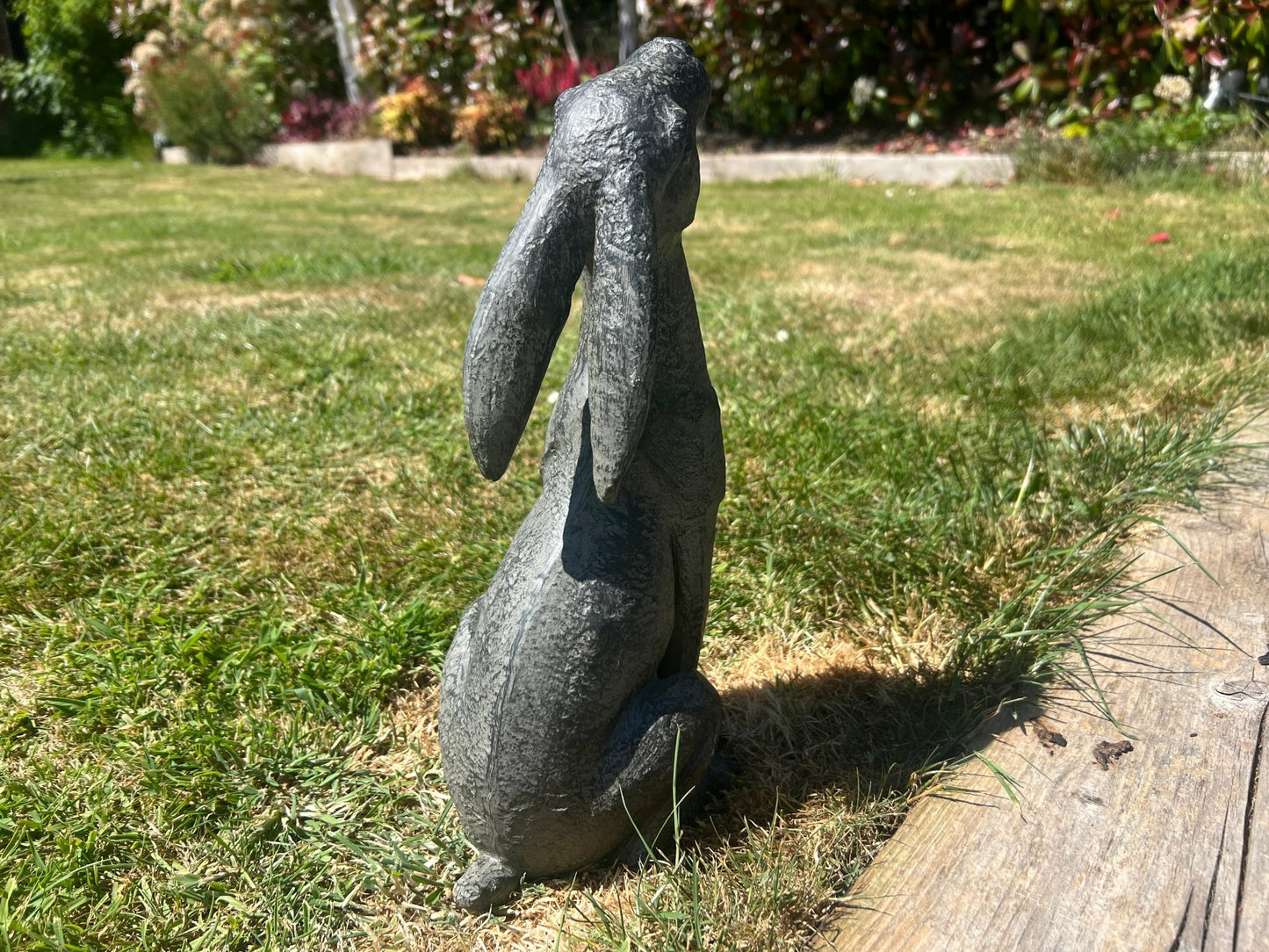 Large Moon - Gazing Graphite Hares Set - Backyard Bliss