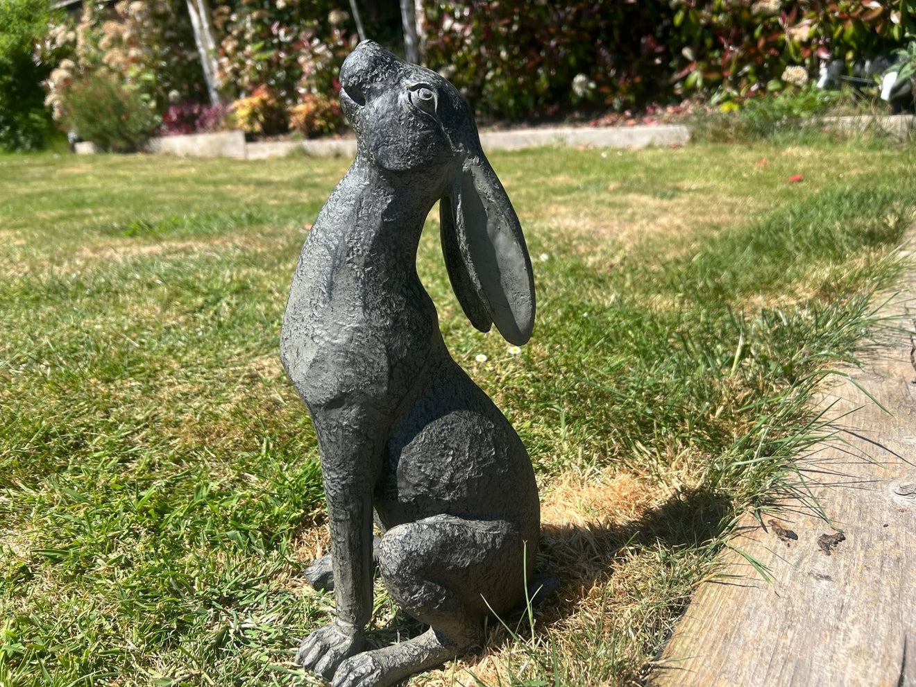 Large Moon - Gazing Graphite Hares Set - Backyard Bliss