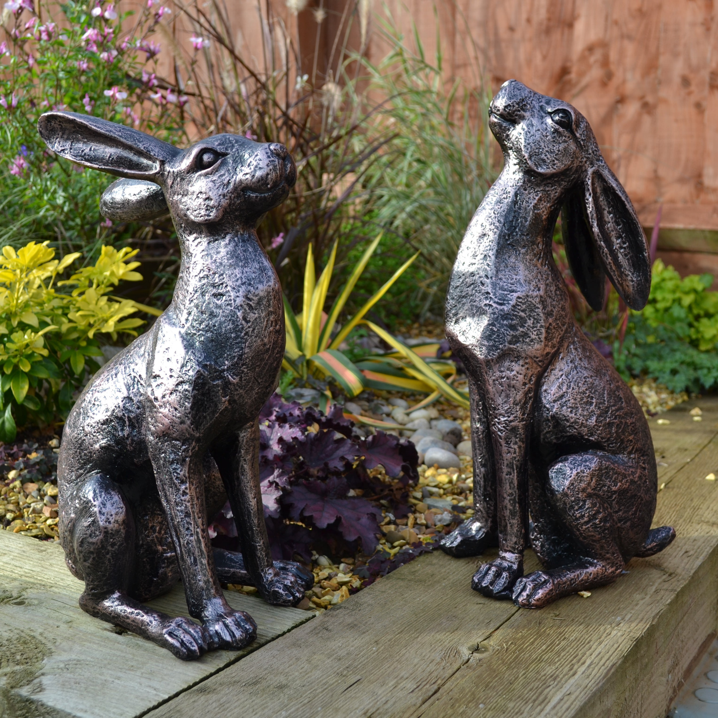 Large Moon - Gazing Hares Ornament Set - Backyard Bliss