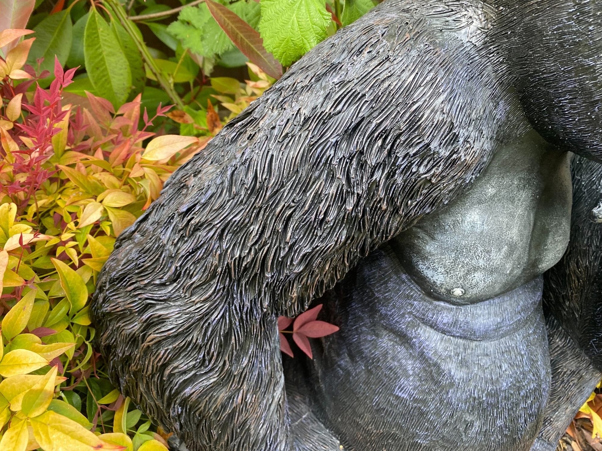 Large Pondering Gorilla Garden Ornament - Backyard Bliss