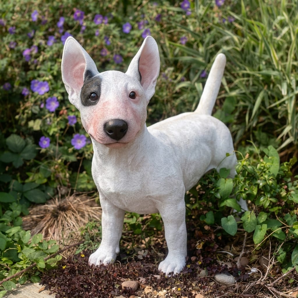 Life-Size Standing Bull Terrier | Garden Statue