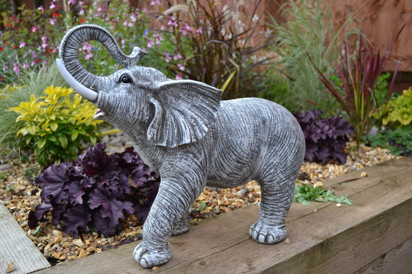 Lucky Light Grey Elephant - Backyard Bliss
