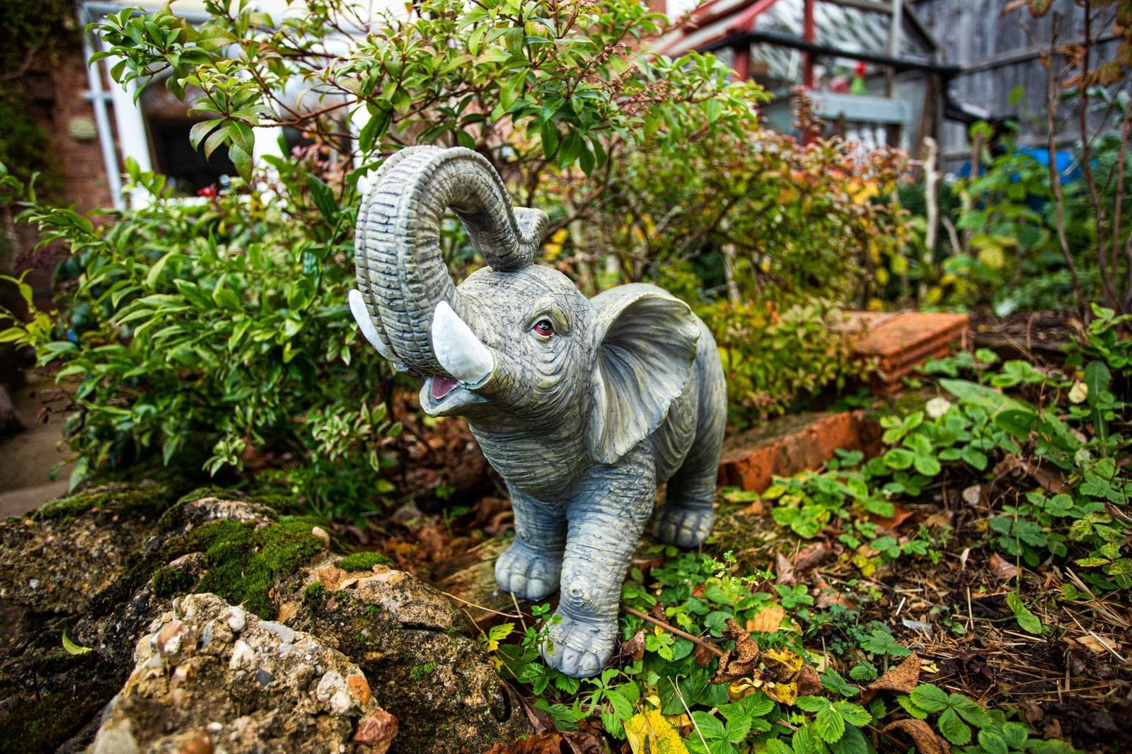 Lucky the African Elephant Garden Ornament