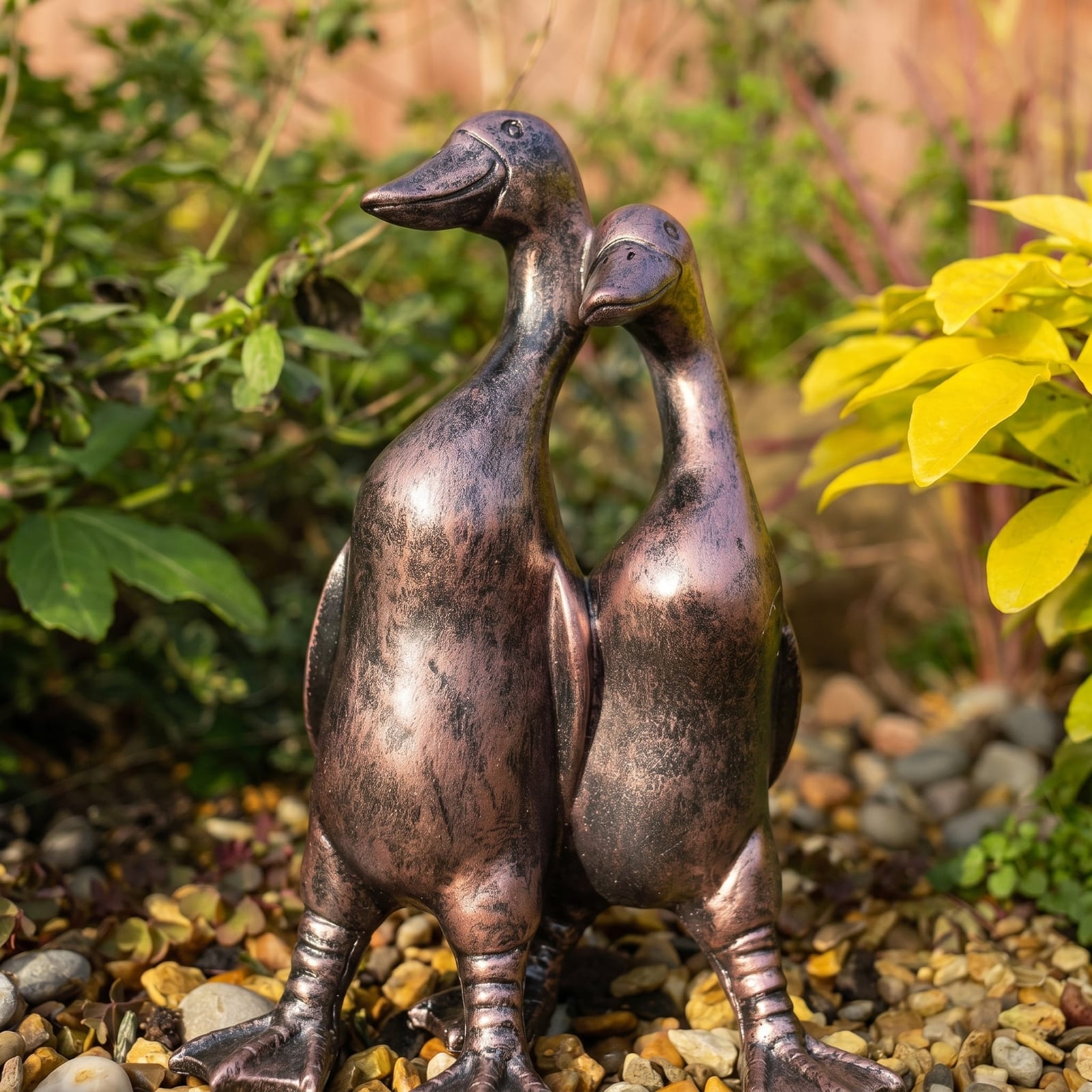 Pair of Mini Ducks Garden Ornaments