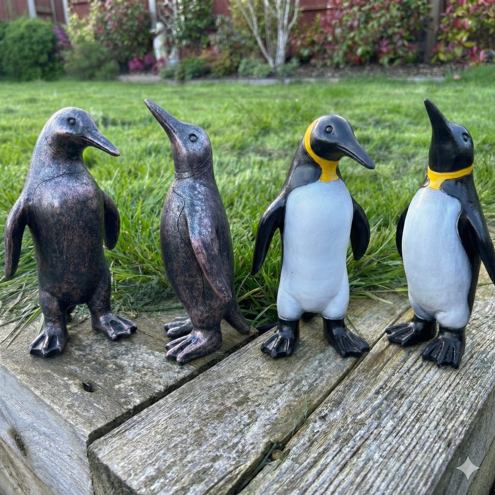Mini Penguins Garden Ornaments