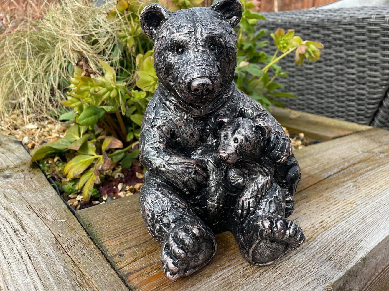 Mother Bear and Cub - Backyard Bliss