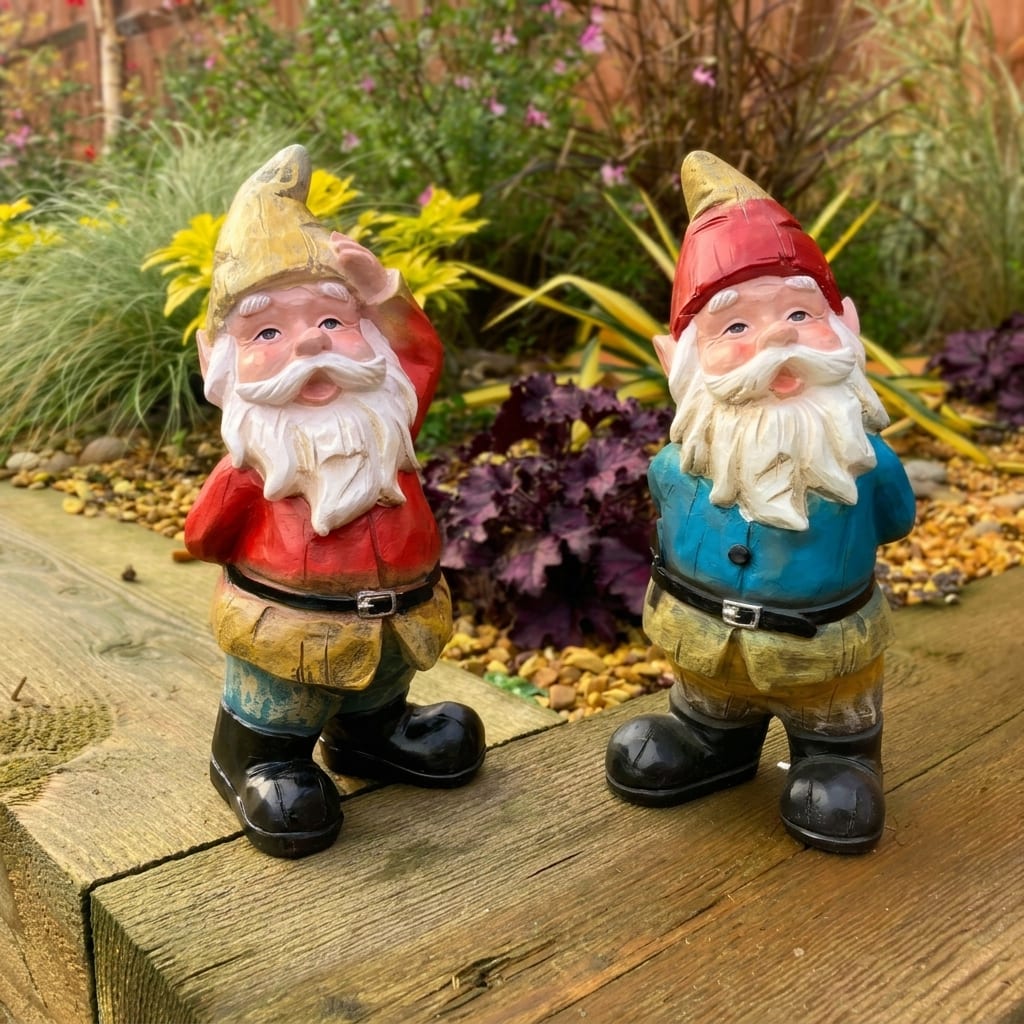 Naughty Gnomes | Garden Ornament