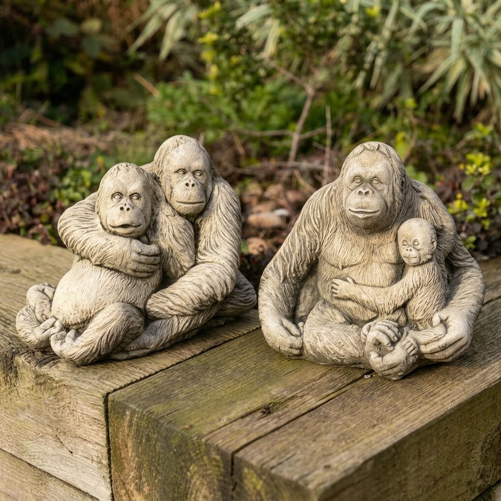 Orangutan Statue Set