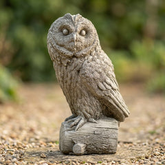 Owl on Log | Garden Statue