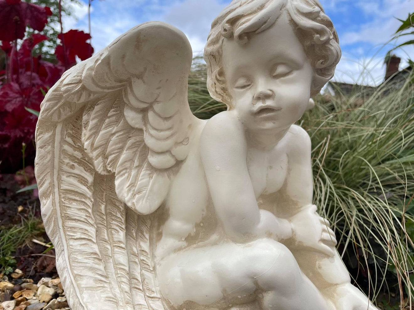 Pair of Angelic Cherubs - Backyard Bliss