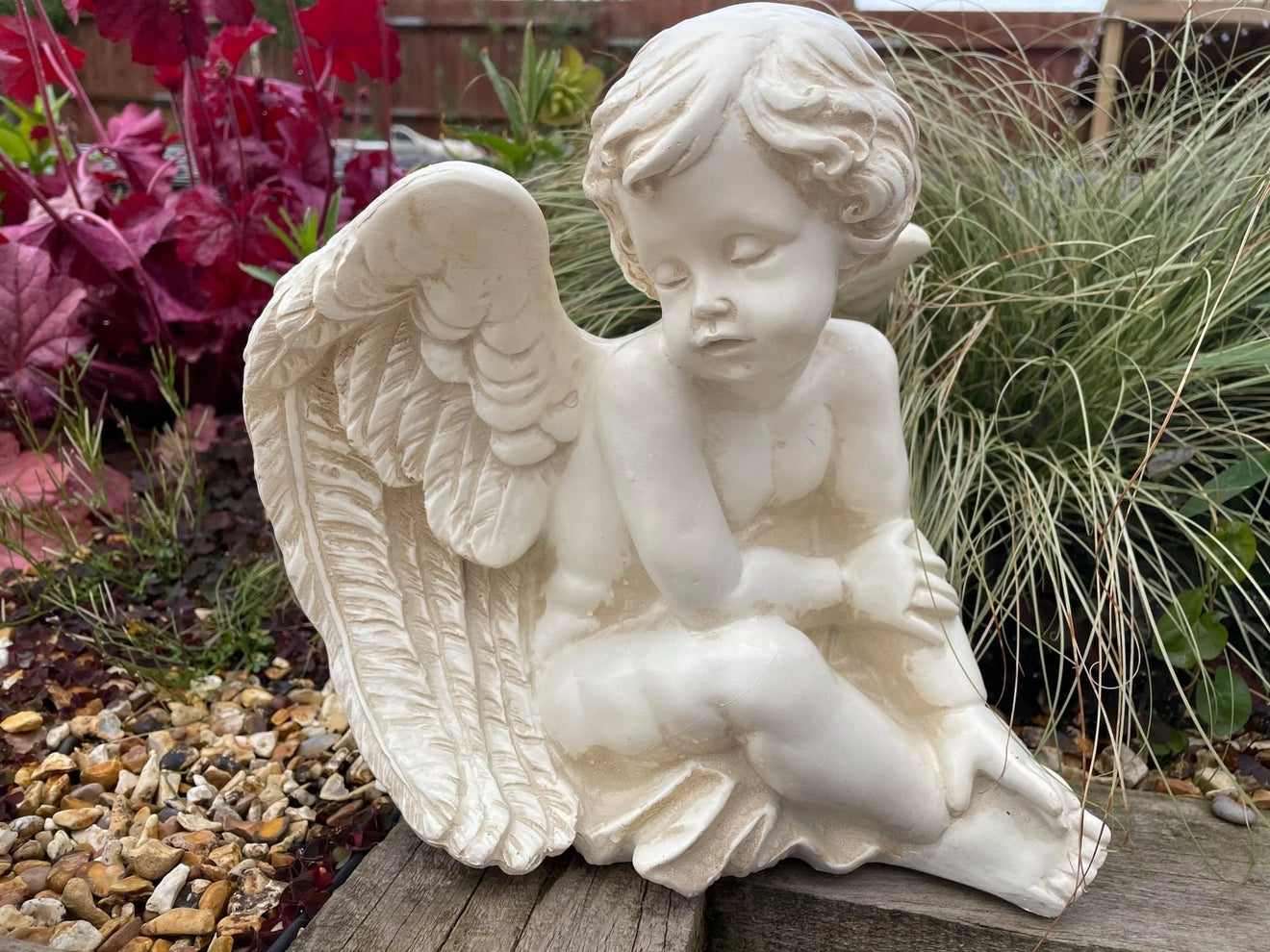 Pair of Angelic Cherubs - Backyard Bliss