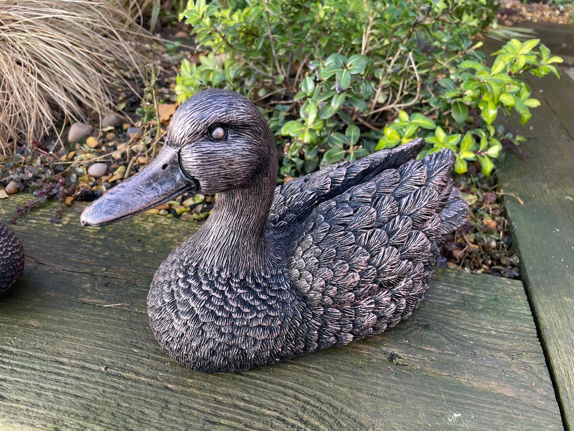 Pair of Bronze Ducks - Backyard Bliss