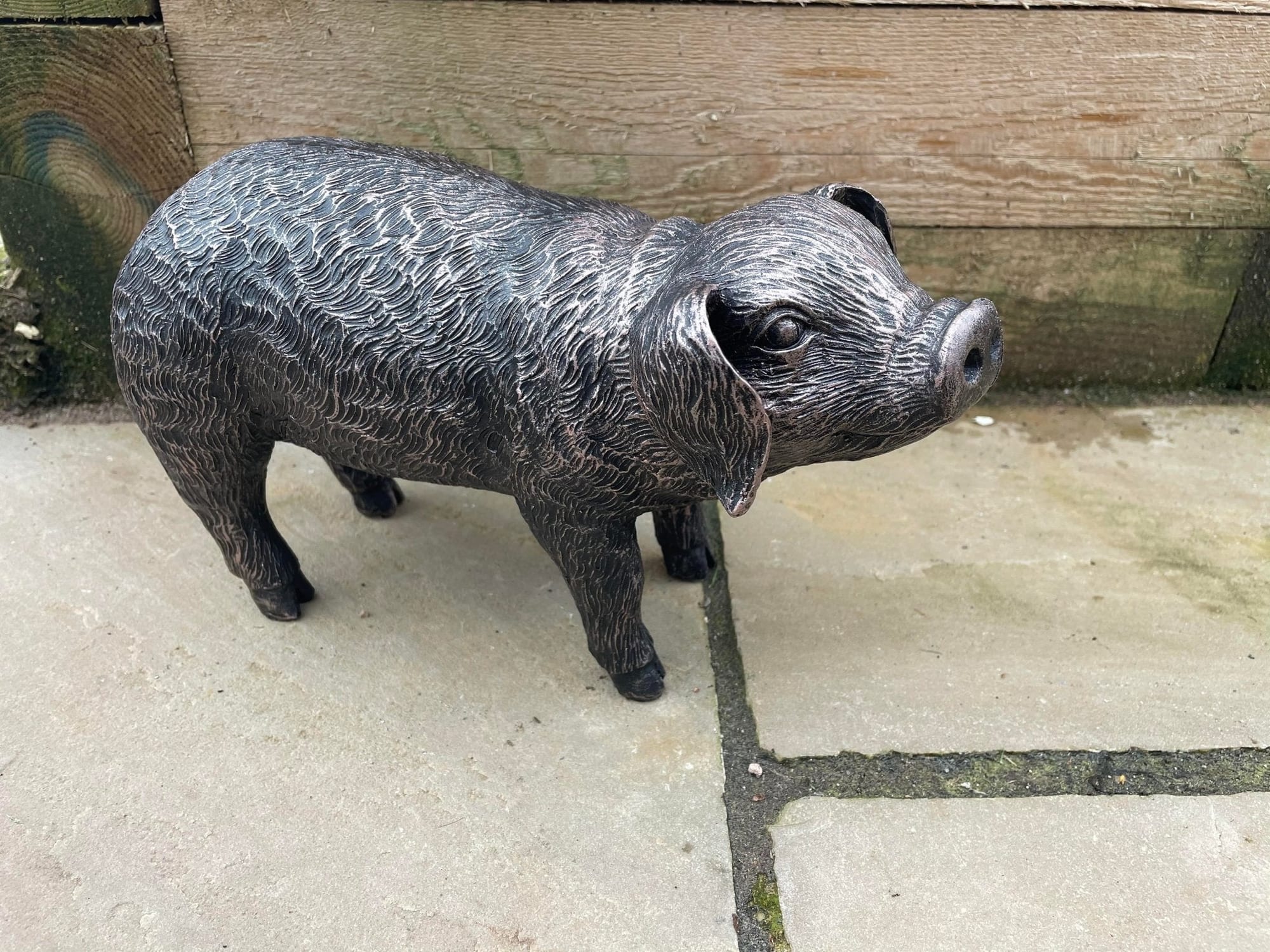 Pair of Bronze Pigs - Backyard Bliss