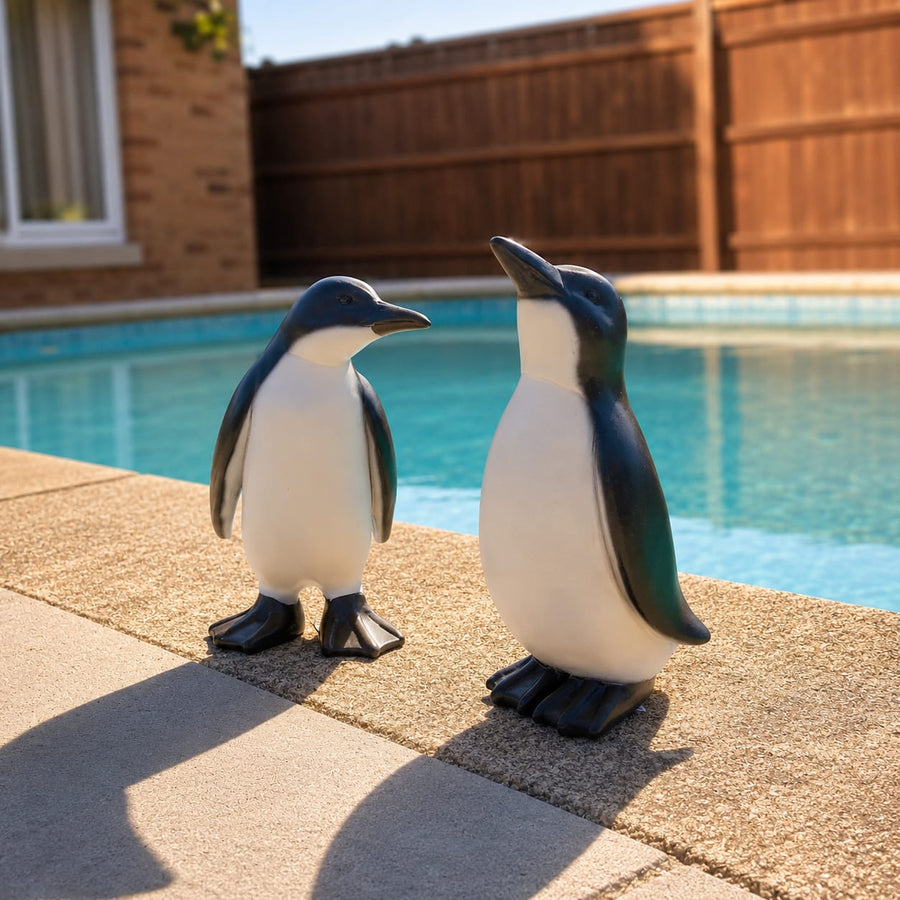Perky Penguins Garden Ornament