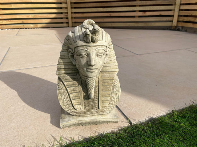Pharoah Head Statue - Backyard Bliss