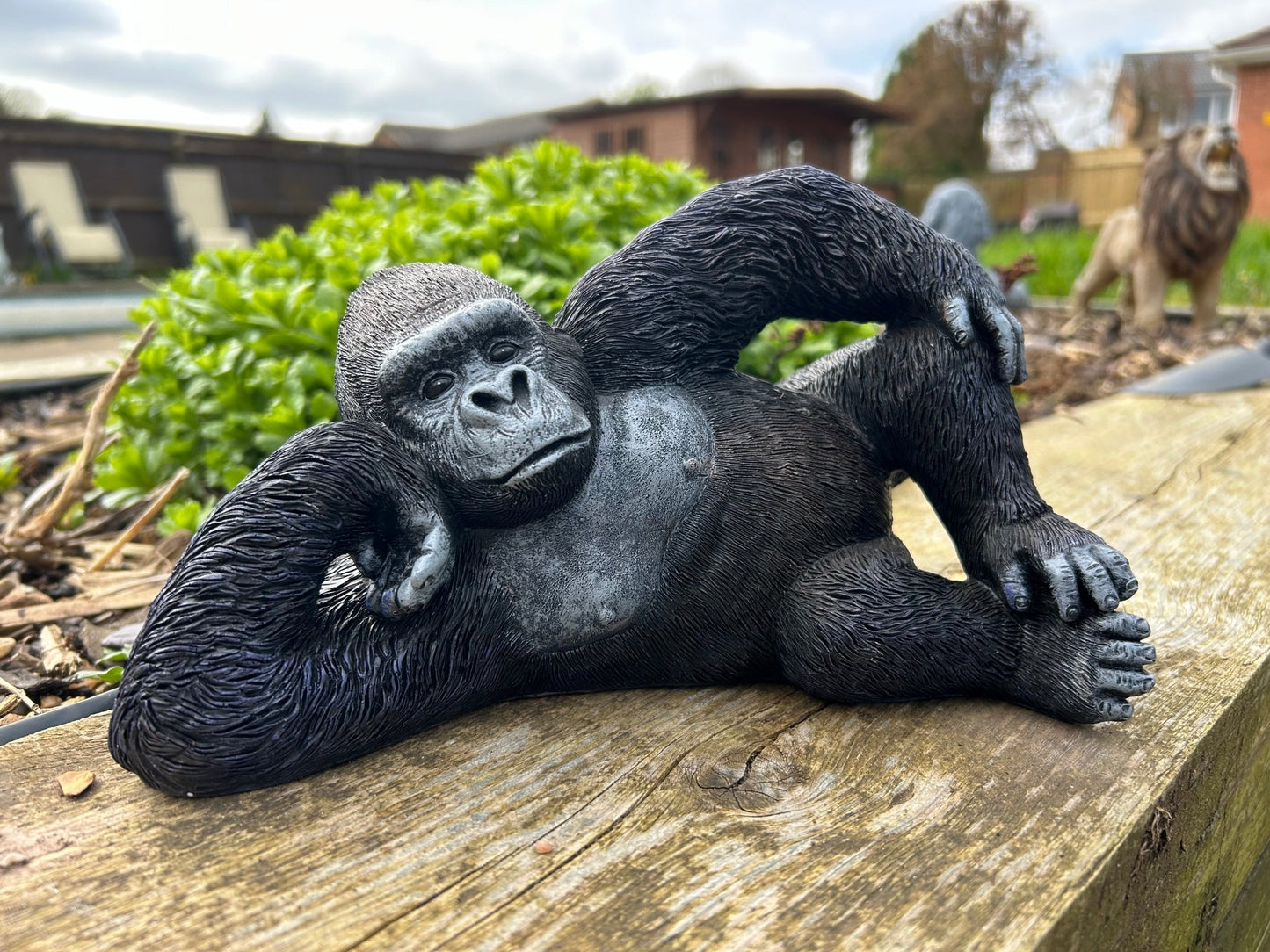 Relaxing Gorilla Ornament Set - Backyard Bliss