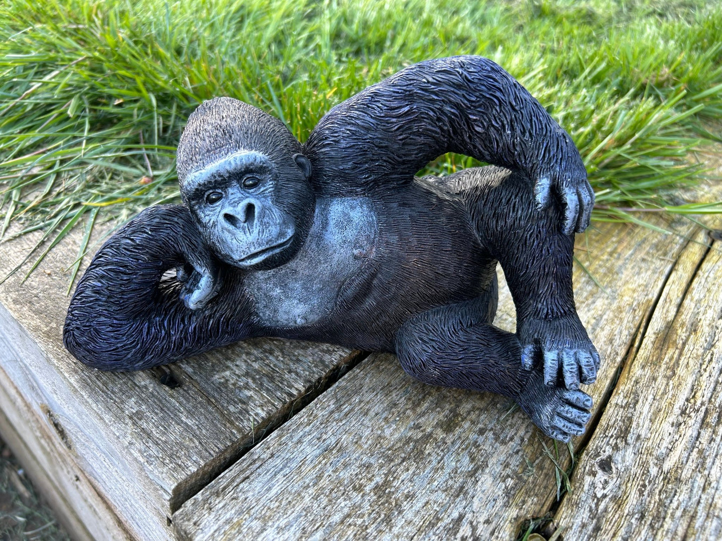 Relaxing Gorilla Ornament Set - Backyard Bliss