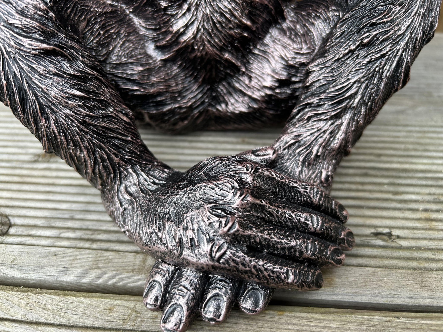 Set of 3 Monkey Set - Garden Ornament Set - Backyard Bliss