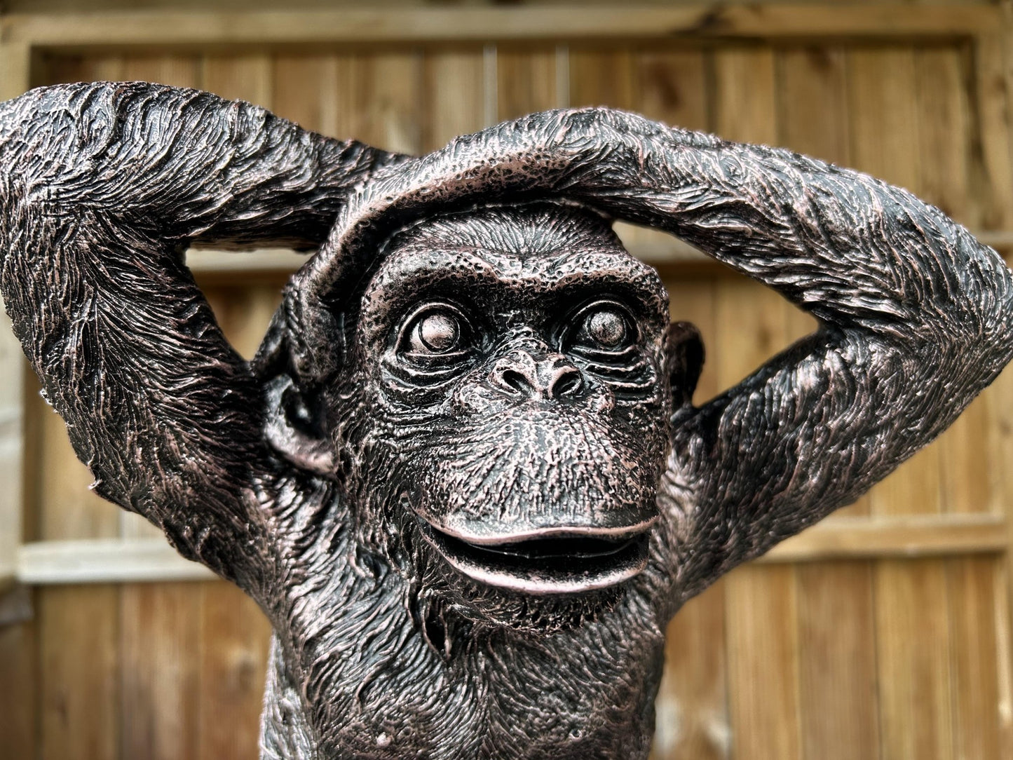 Set of 3 Monkey Set - Garden Ornament Set - Backyard Bliss