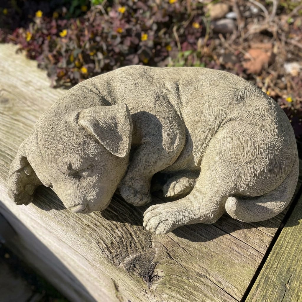 Sleeping Dog | Garden Statue