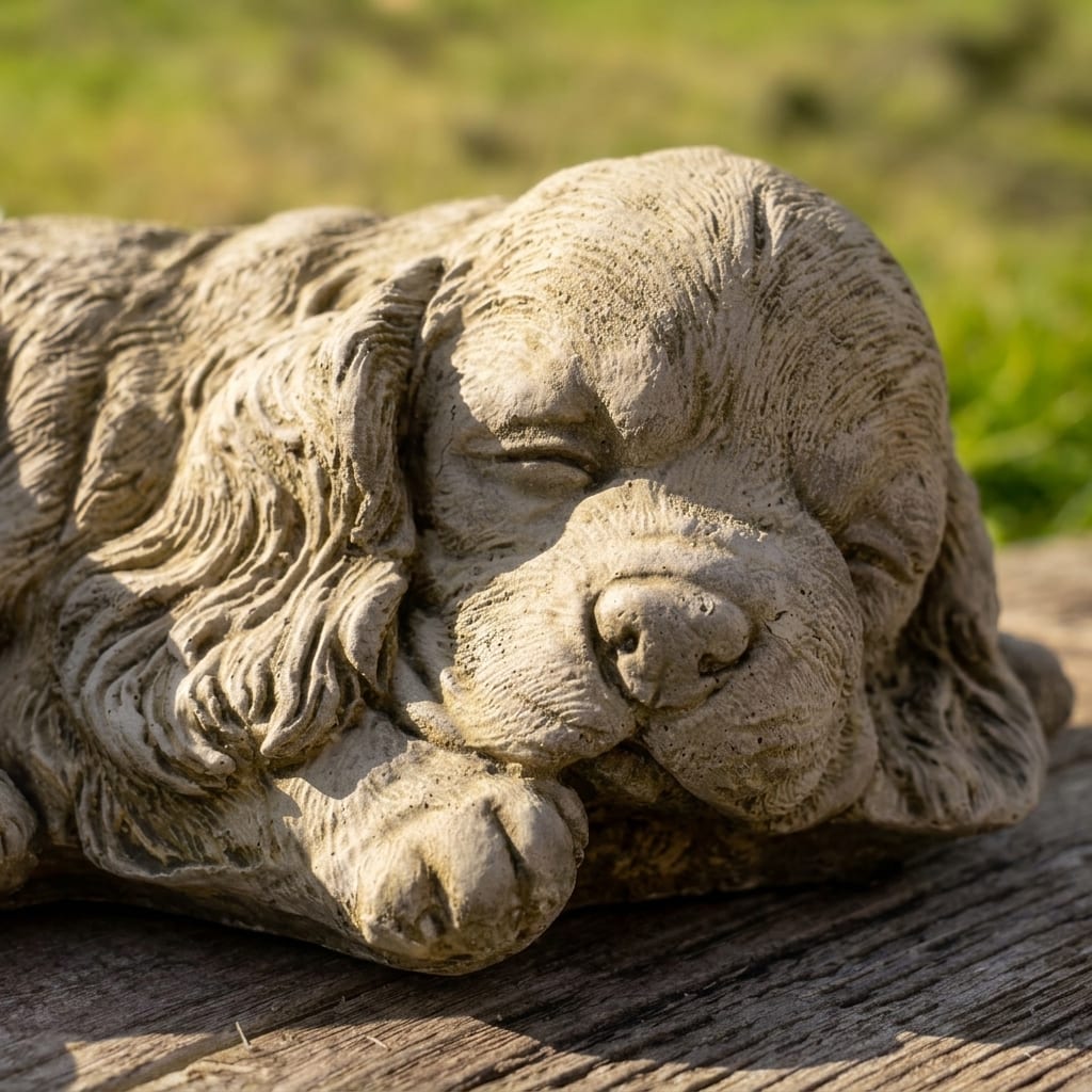 Sleeping Spaniel | Garden Statue
