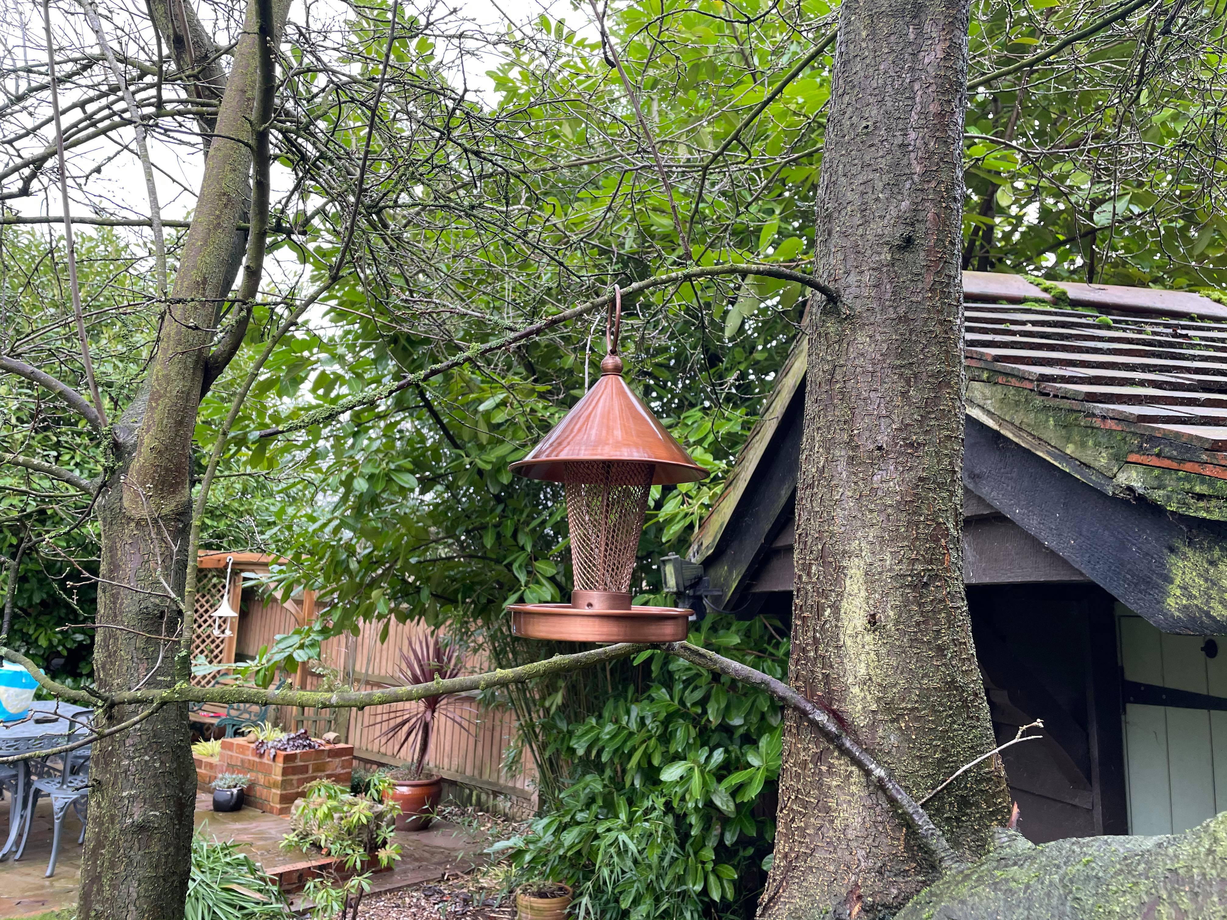 Copper Bird Feeder