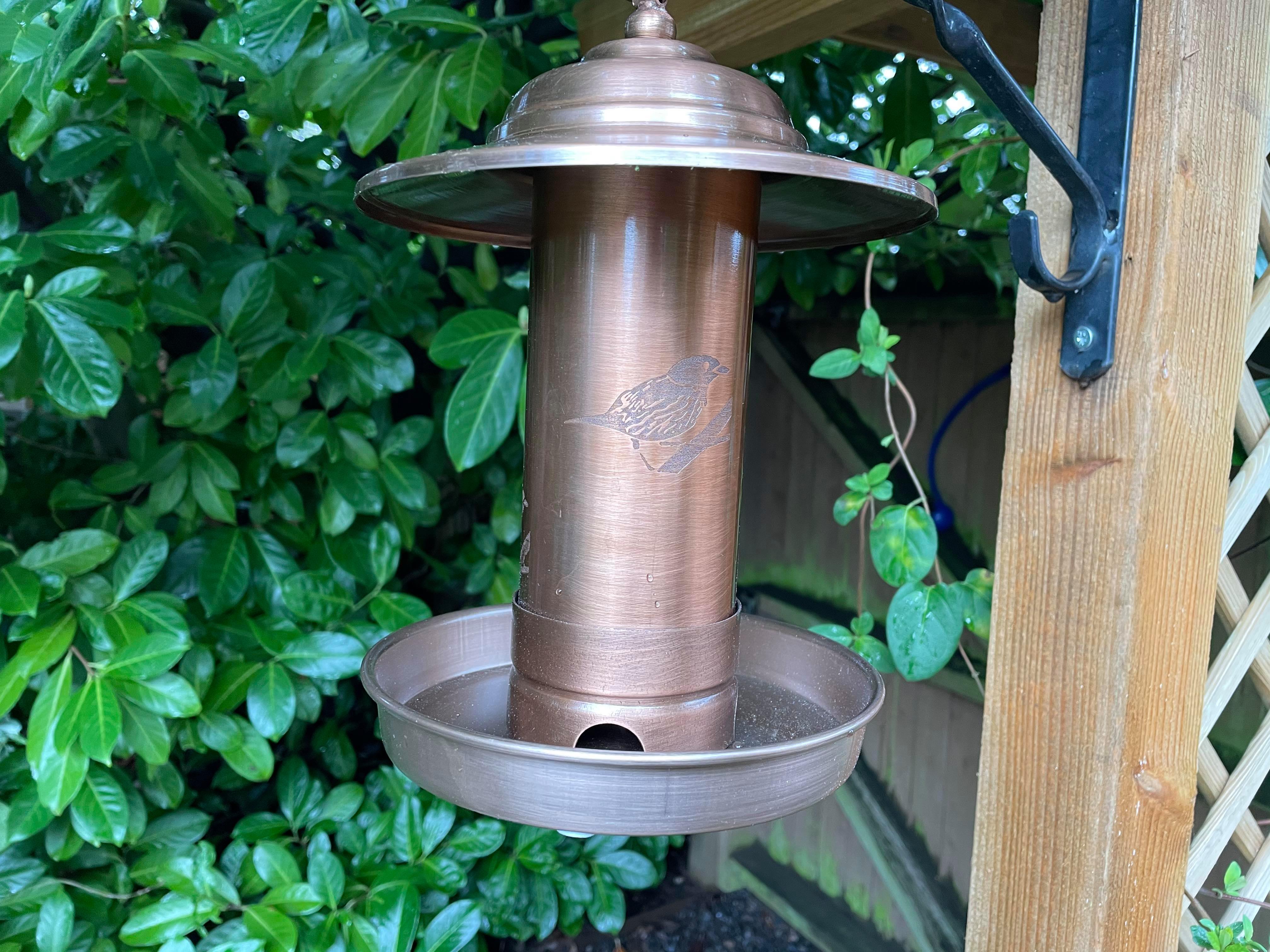 Copper Bird Feeder