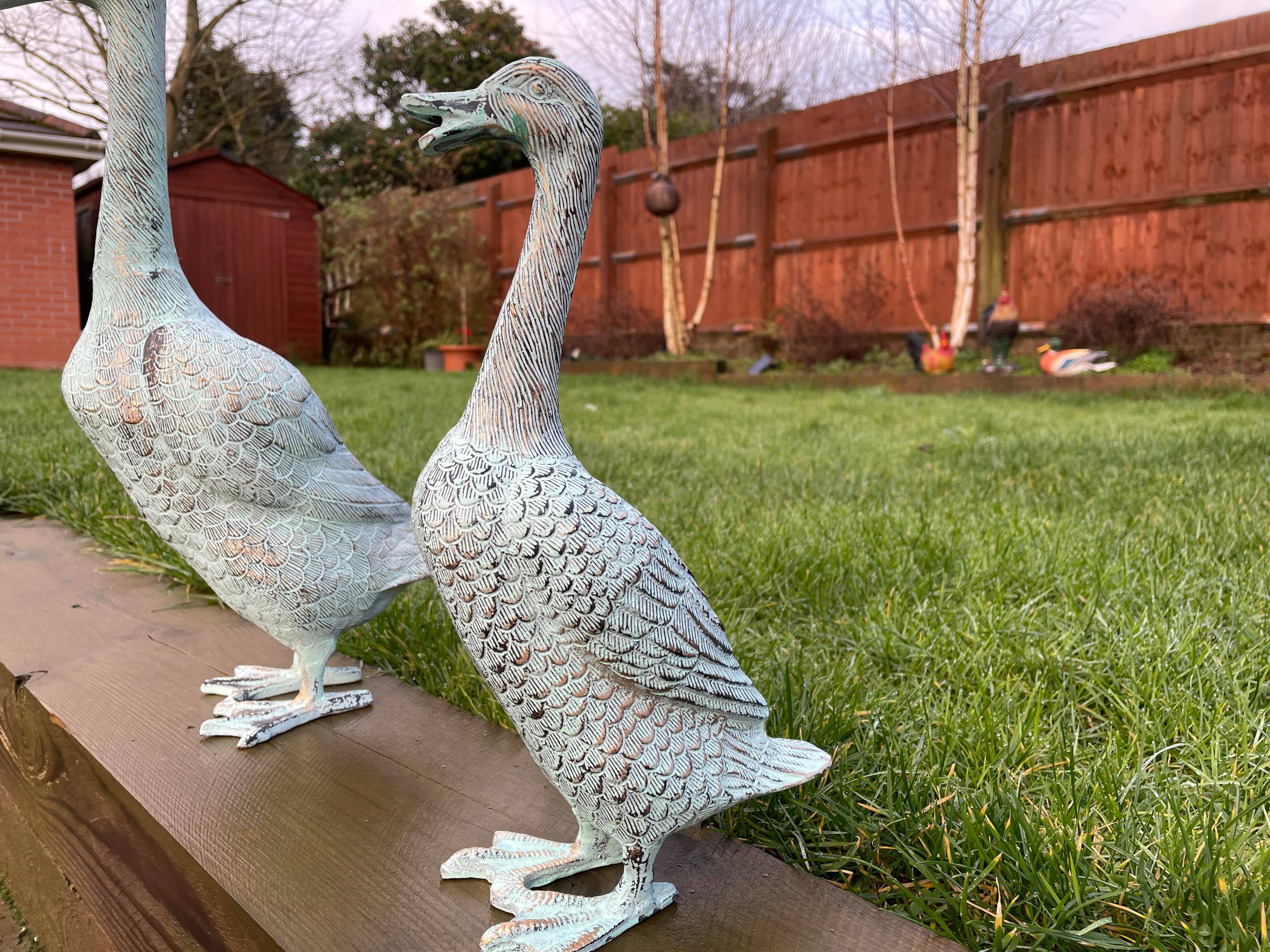3pc Family of Metal Ducks