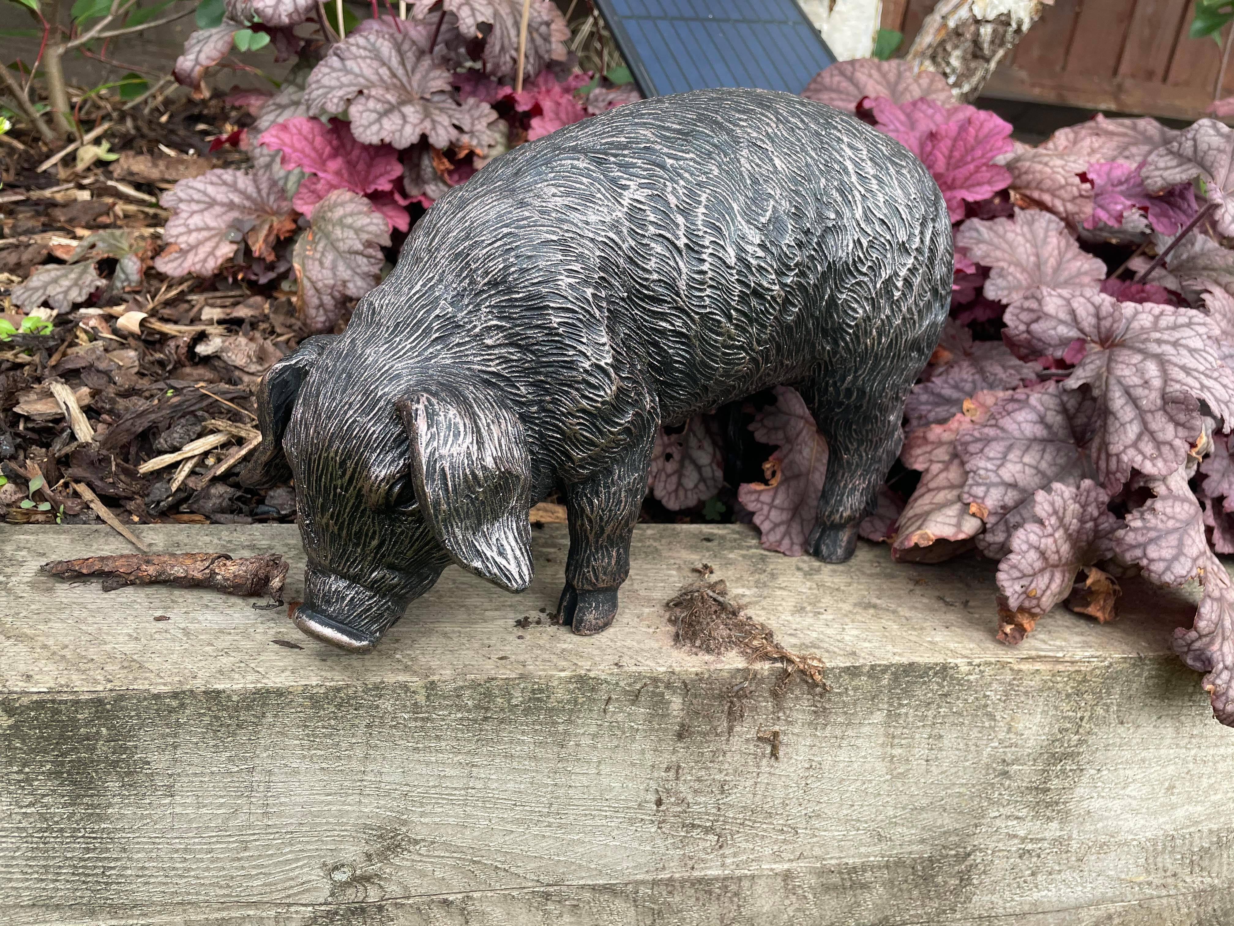 Pair of Bronze Pigs