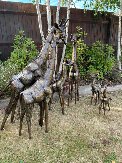 Gorgeous Giraffe Family Metal Set