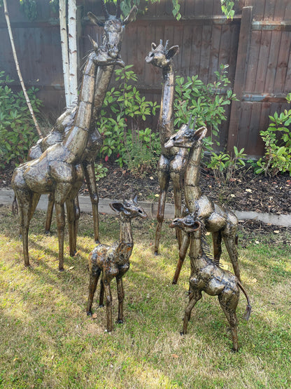 Gorgeous Giraffe Family Metal Set