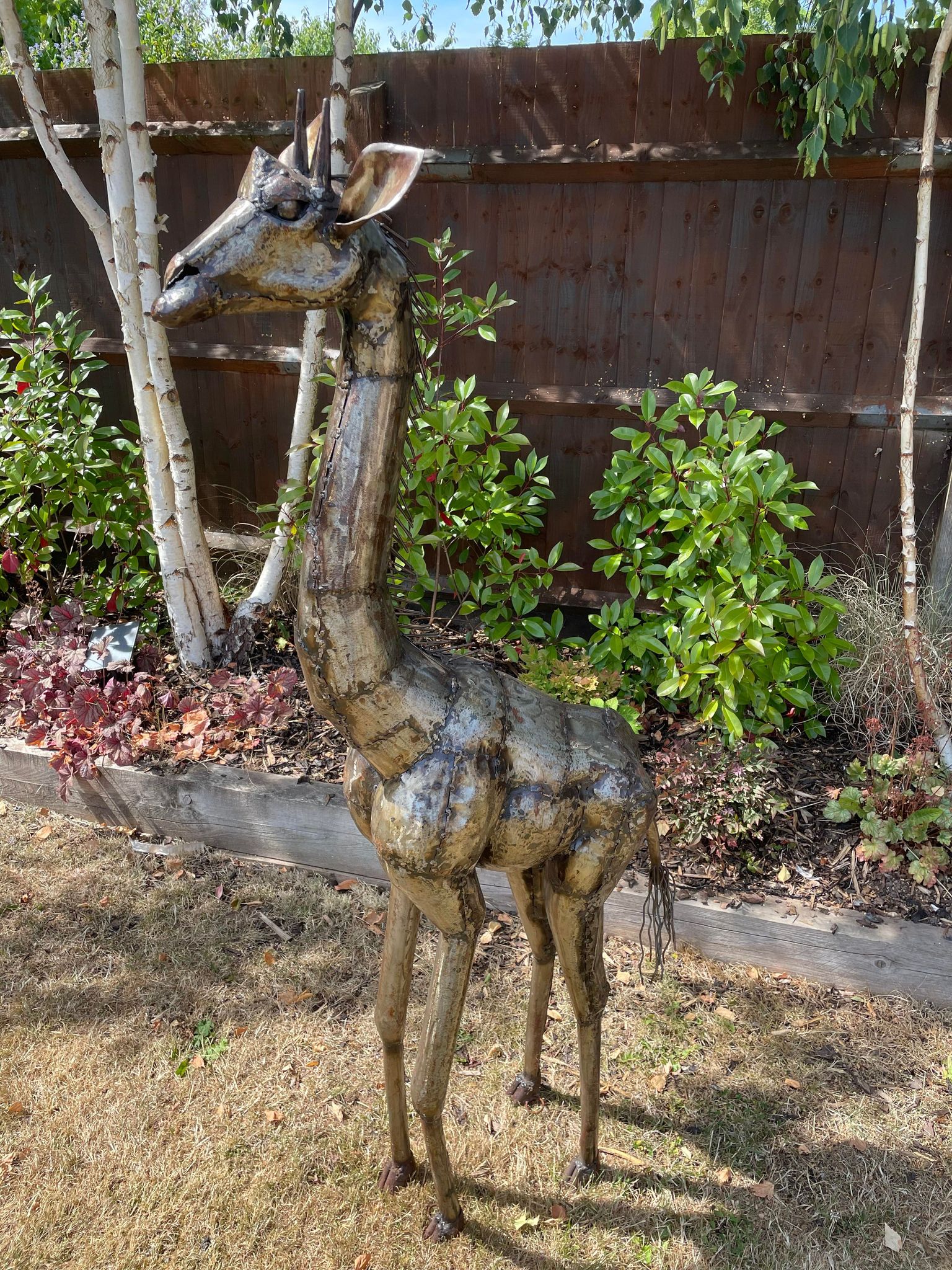 Large Metal Giraffe - 5ft
