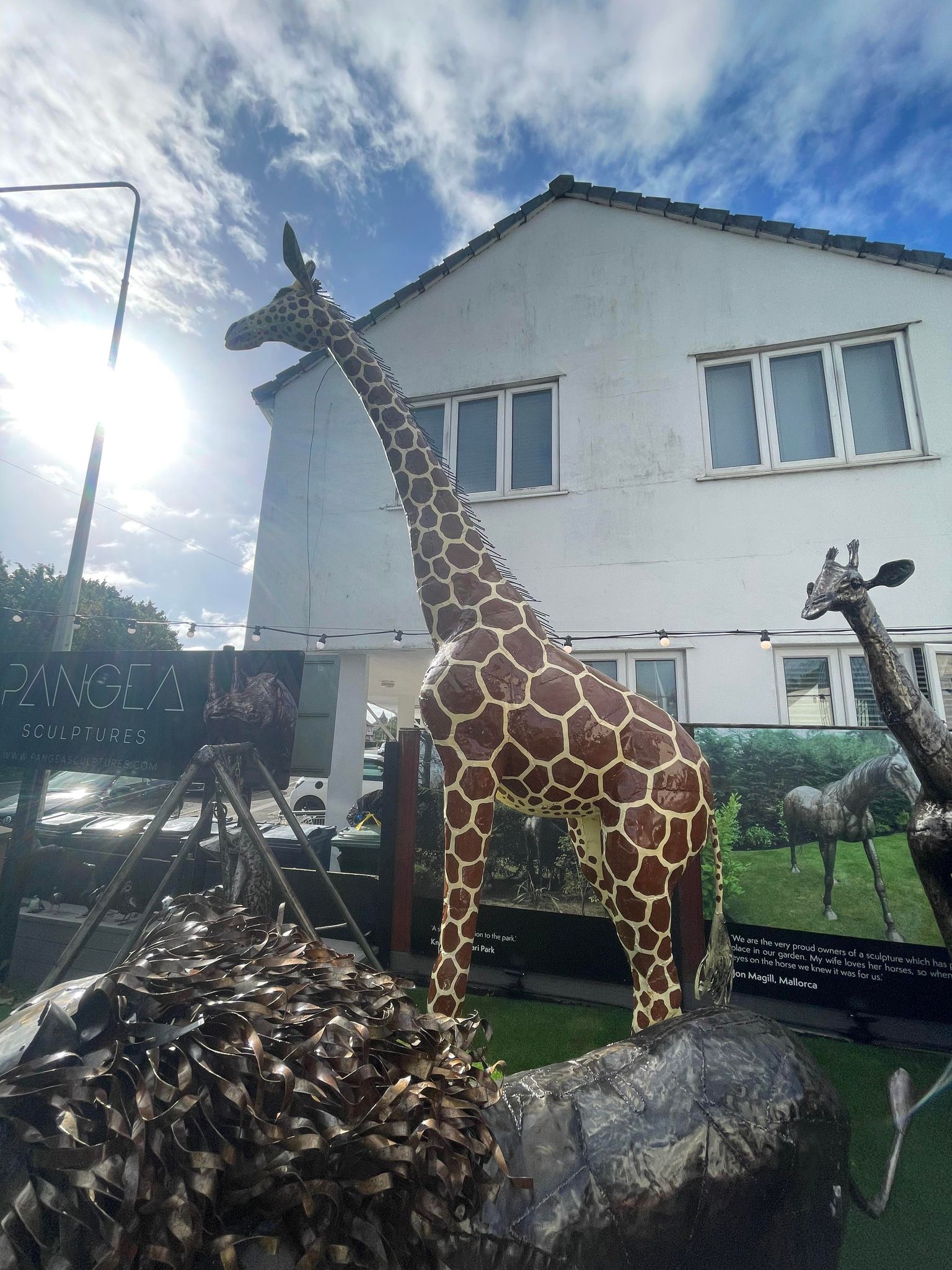 14ft Painted Giraffe