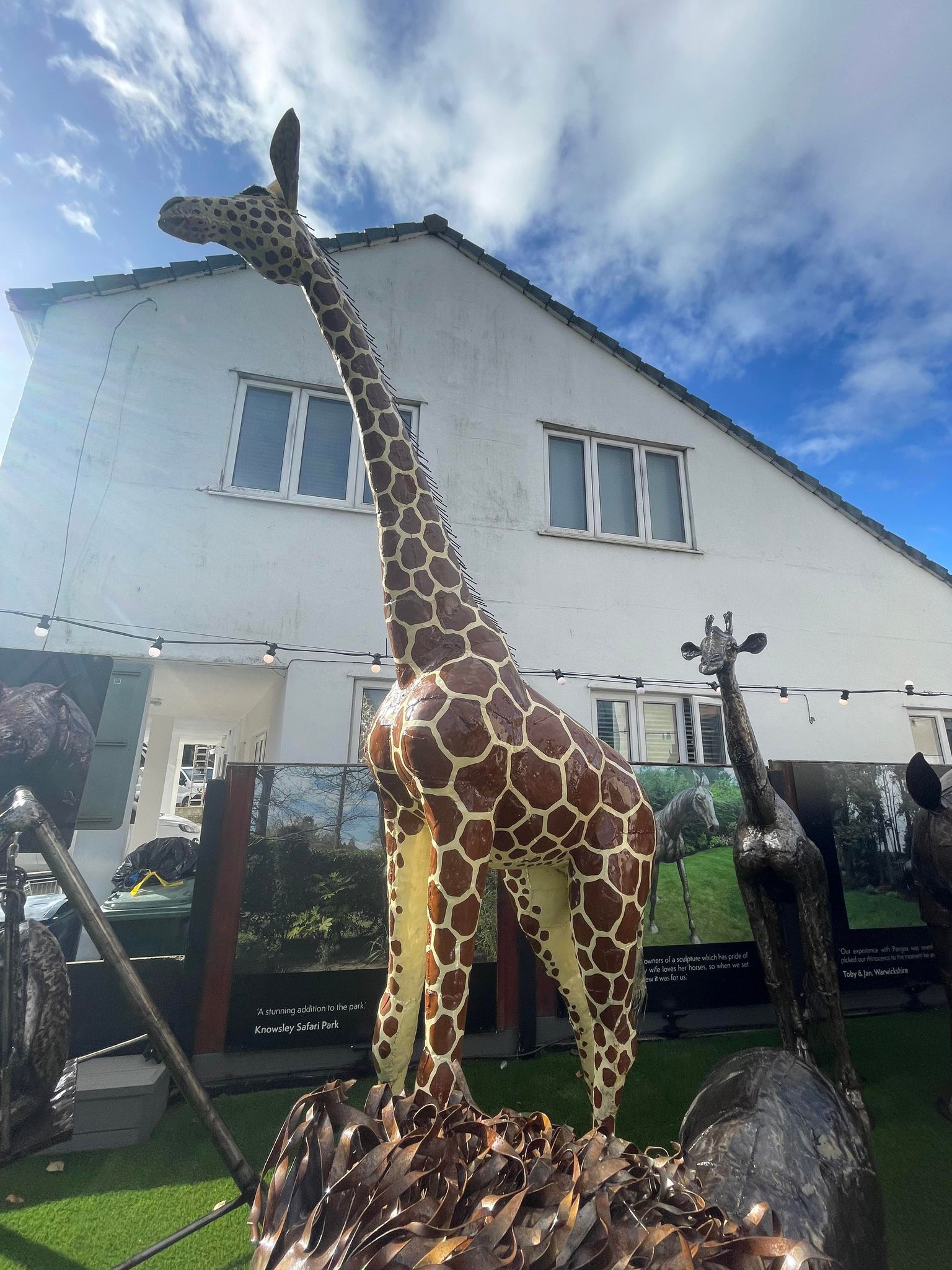 14ft Painted Giraffe