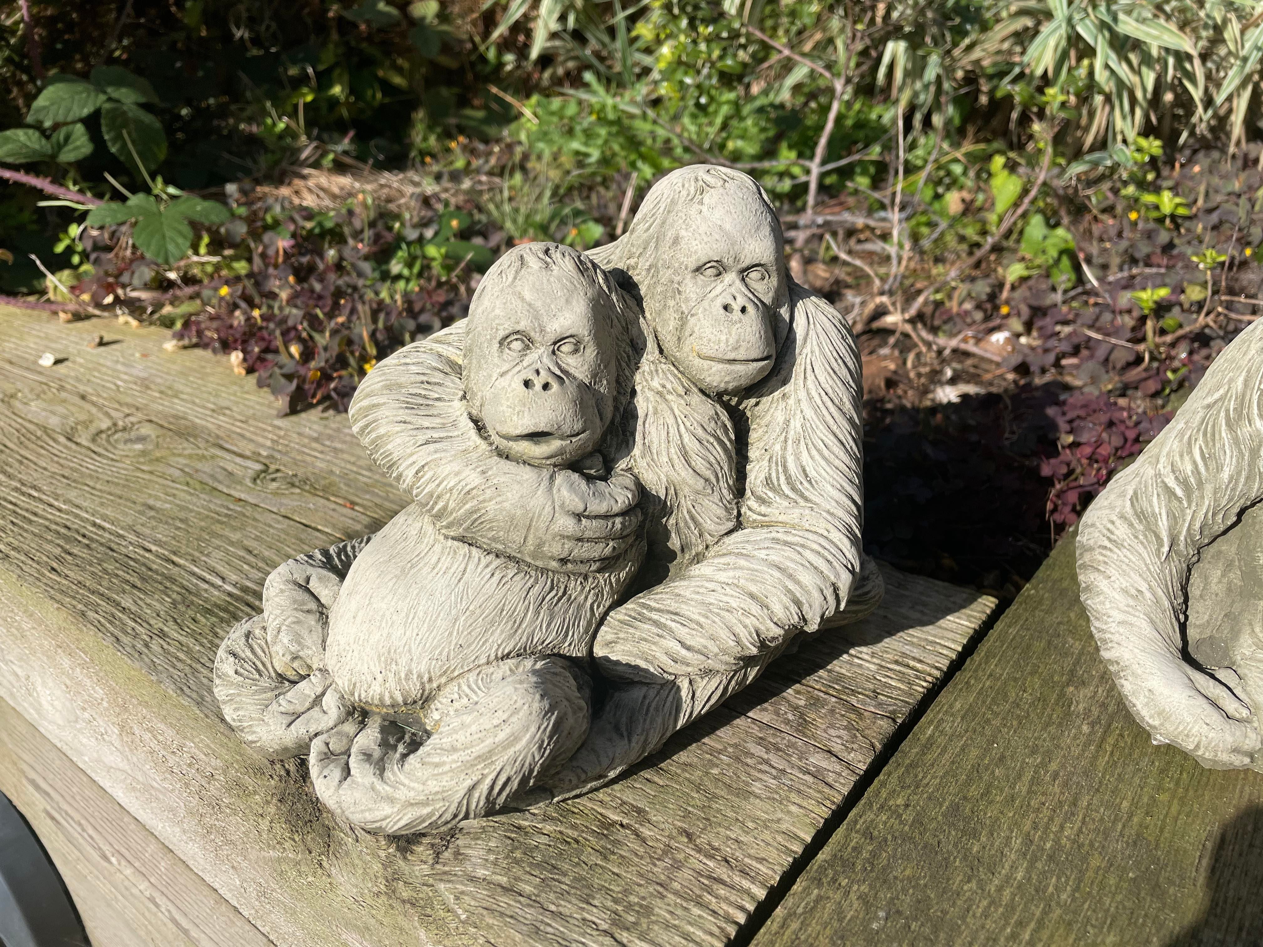 Orangutan Statue Set