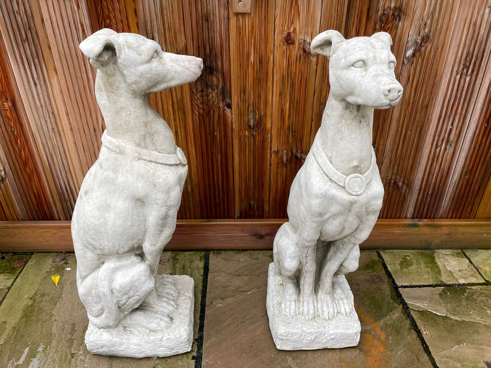 Greyhound Statue Set