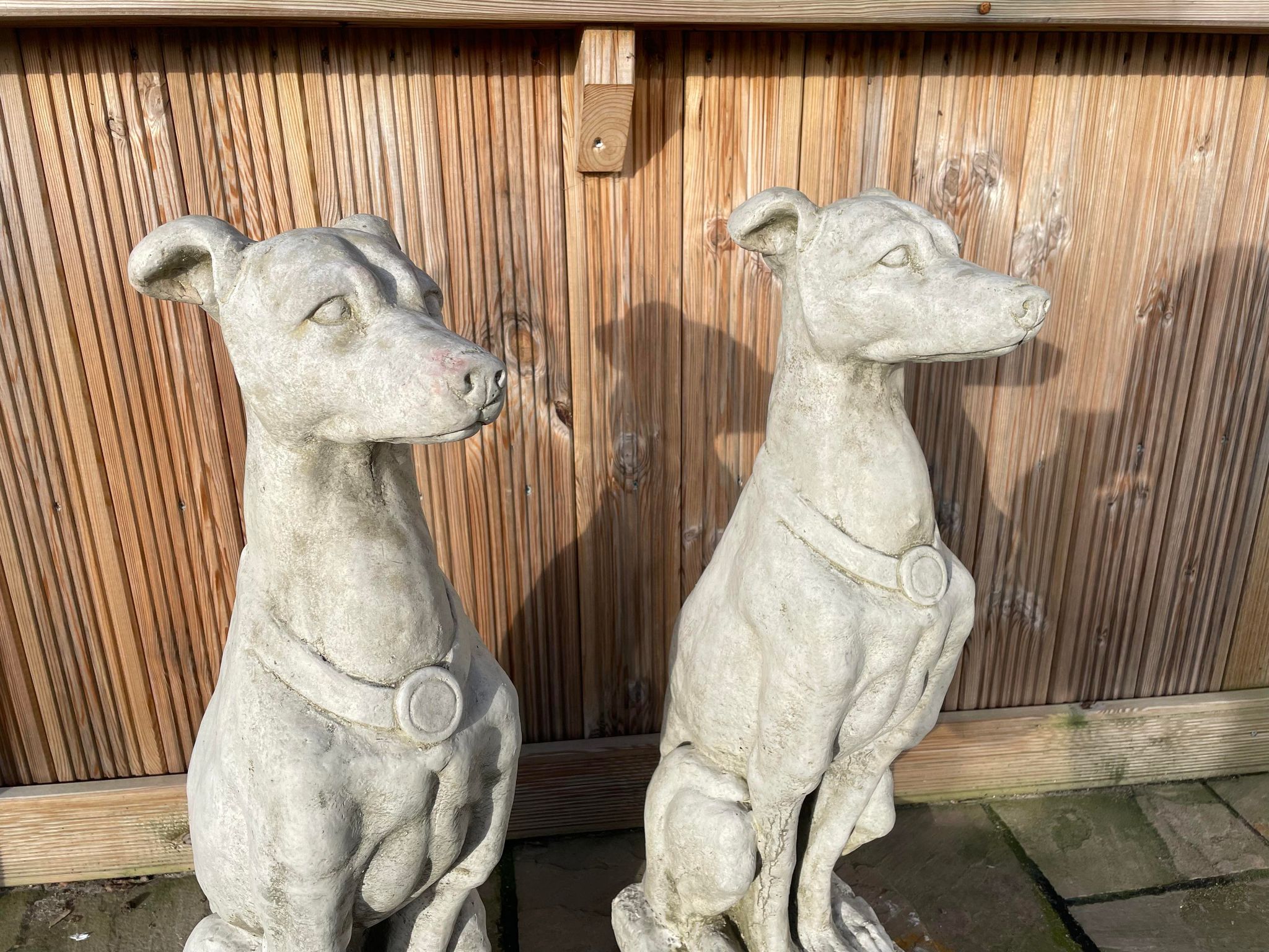 Greyhound Statue Set