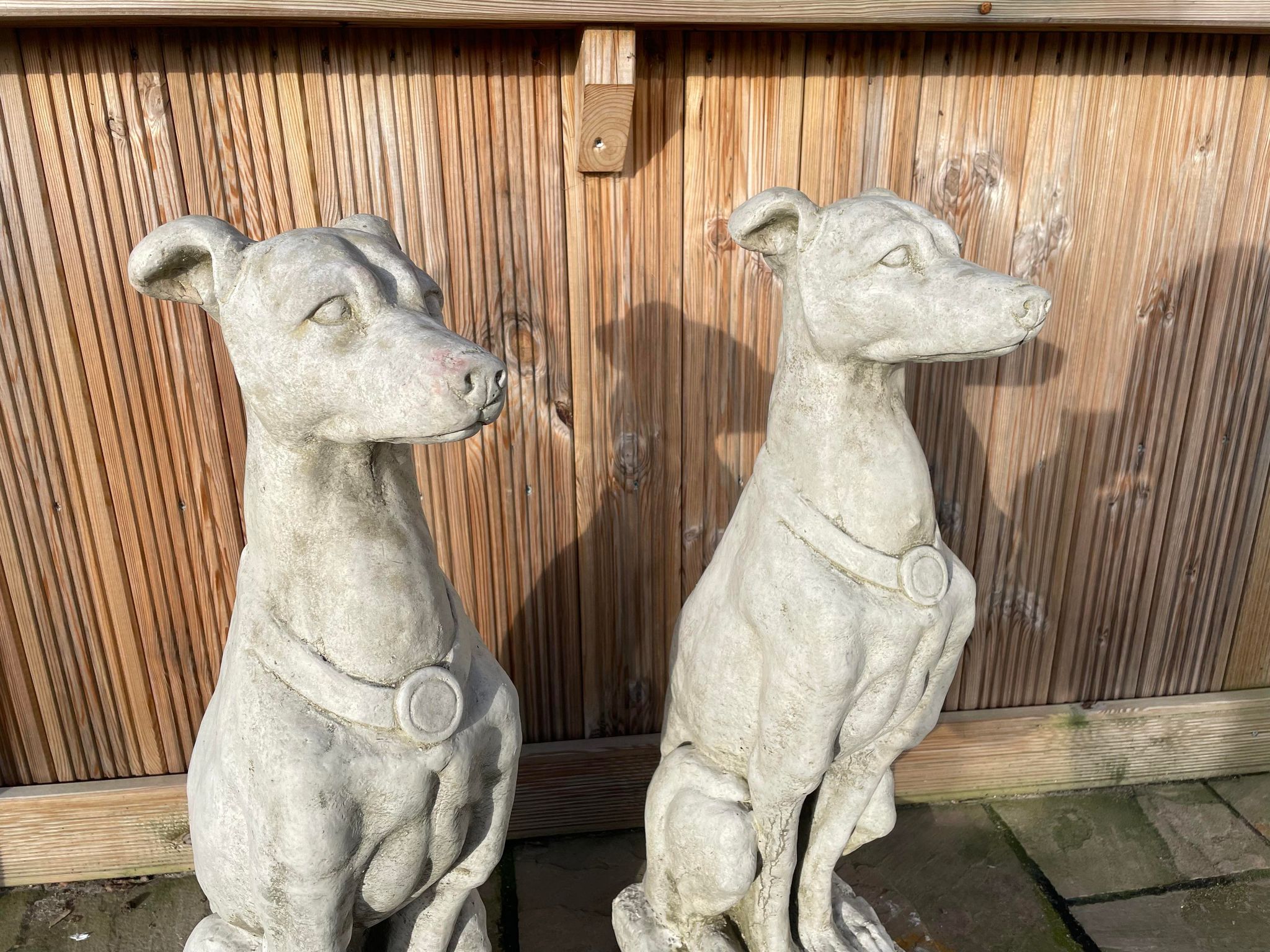 Greyhound Statue Set