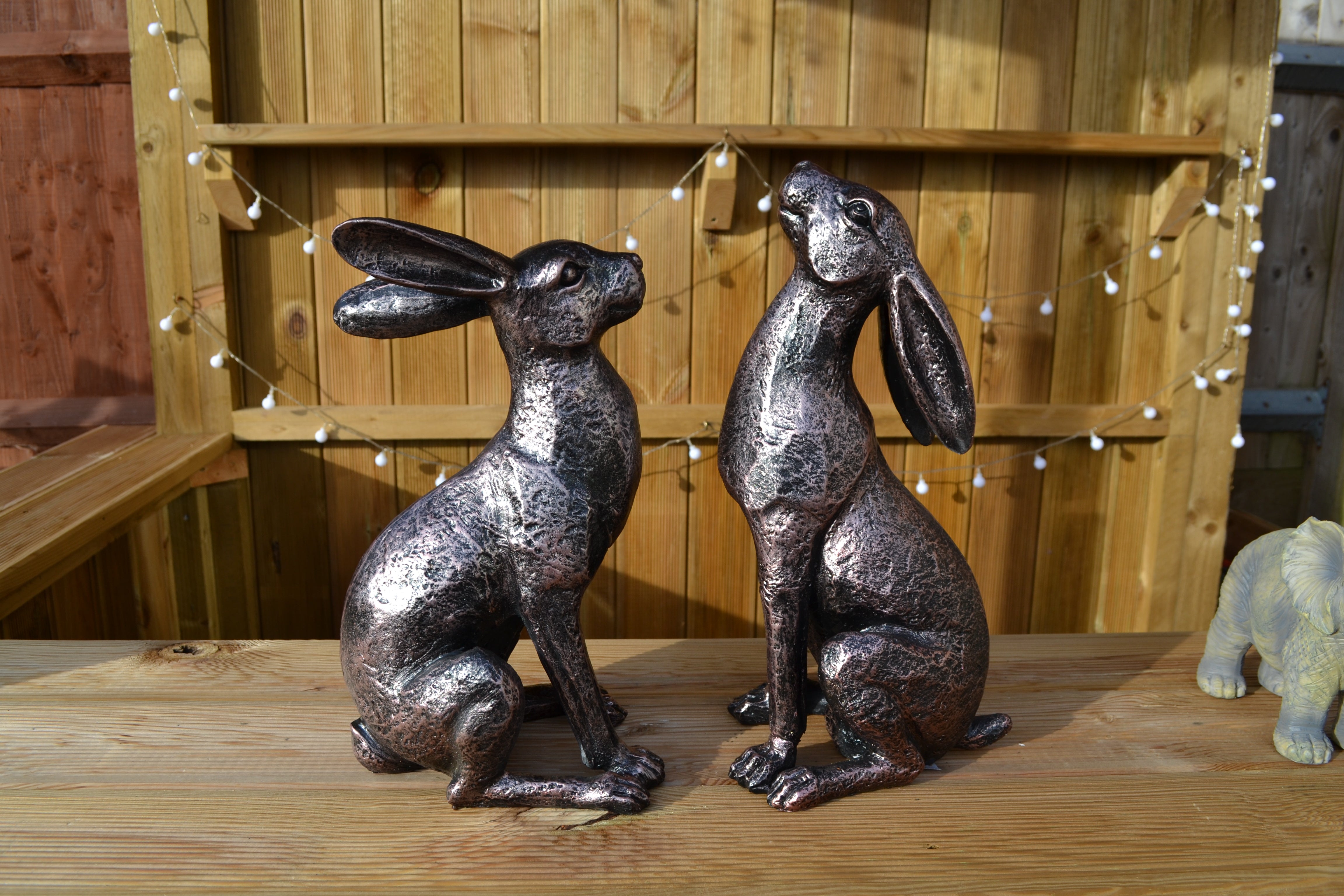 Large Moon-Gazing Hares Ornament Set