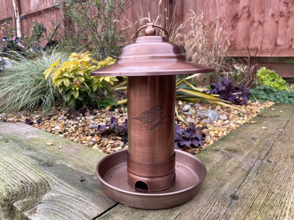 Copper Bird Feeder - Backyard Bliss