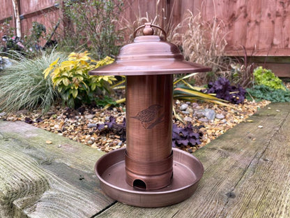 Copper Bird Feeder - Backyard Bliss