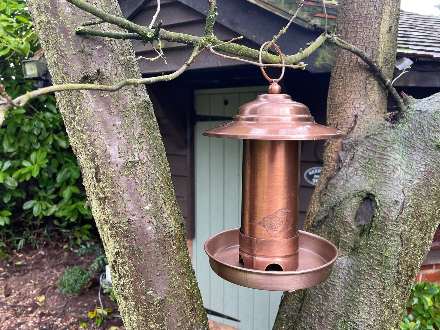 Copper Bird Feeder - Backyard Bliss