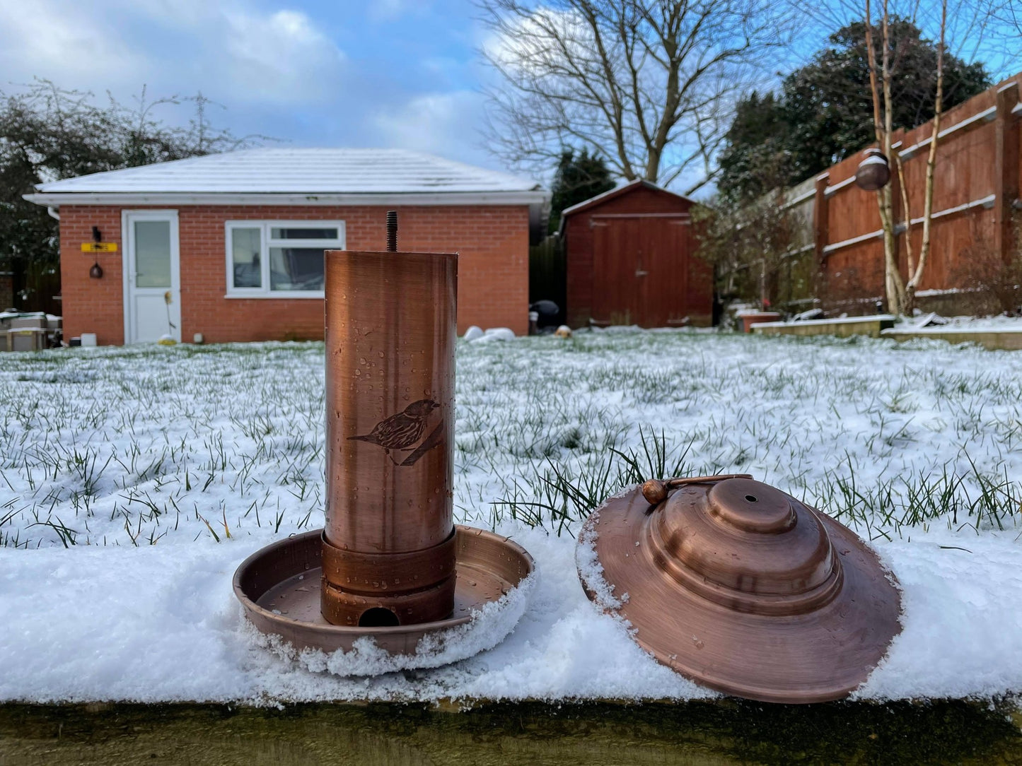 Copper Bird Feeder - Backyard Bliss