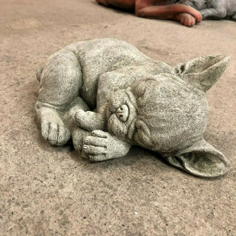 French Bulldog Puppy Sleeping Statue - Backyard Bliss