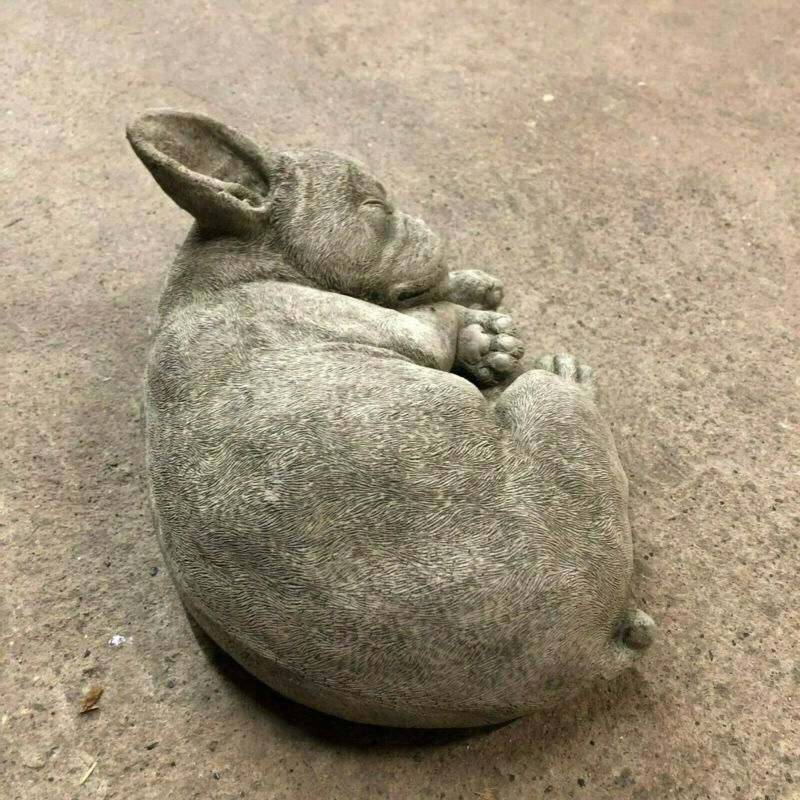 French Bulldog Puppy Sleeping Statue - Backyard Bliss