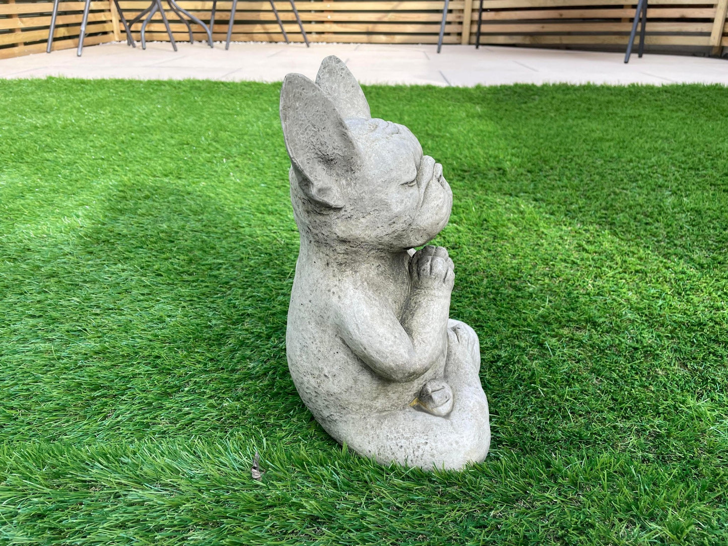 Frenchie Yoga Statue - Backyard Bliss
