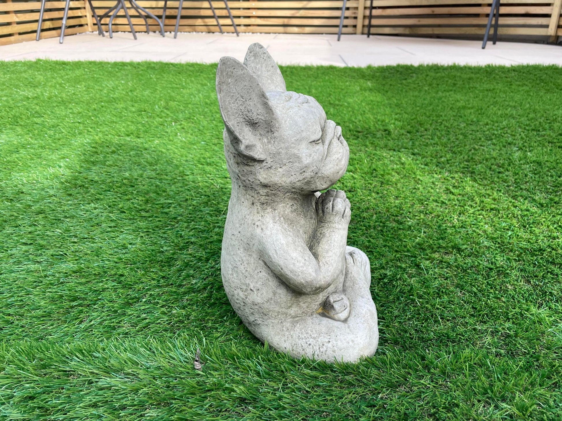 Frenchie Yoga Statue - Backyard Bliss