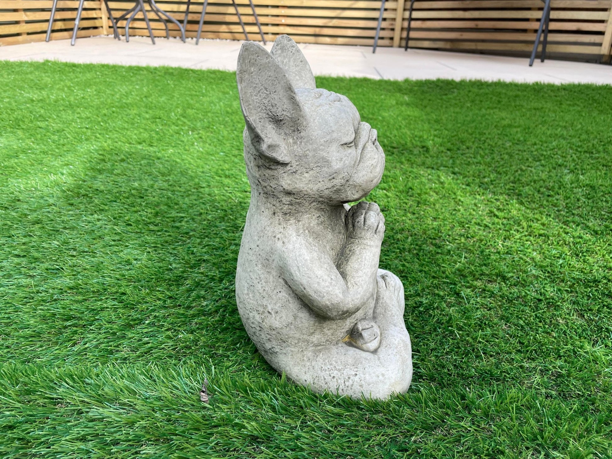 Frenchie Yoga Statue - Backyard Bliss