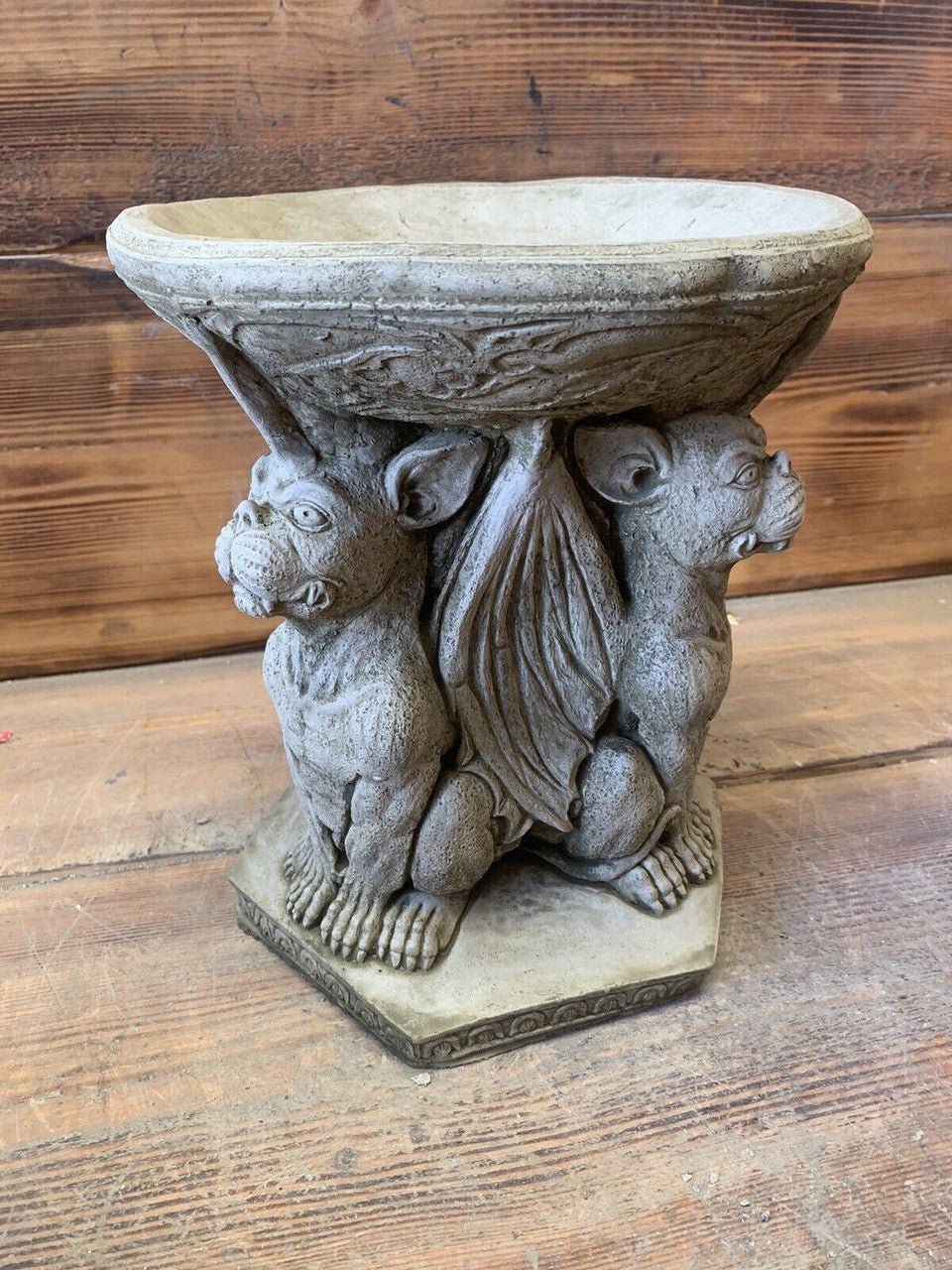 Gargoyle Bird Bath - Backyard Bliss